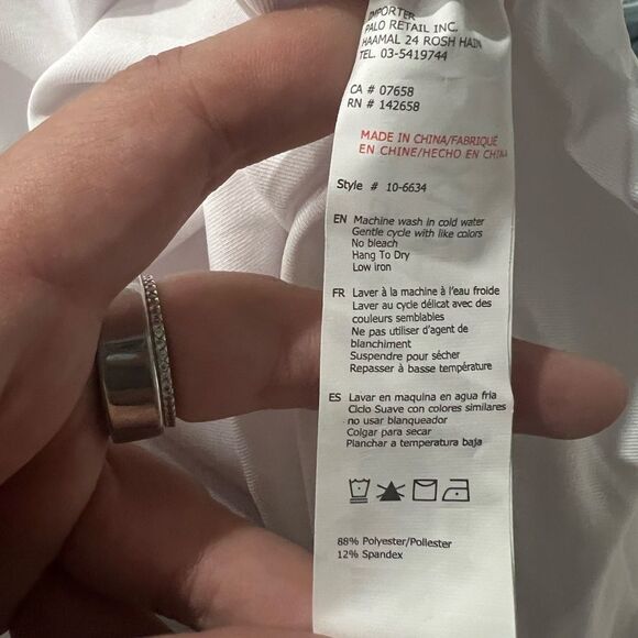 3/$25 ✺ SWS Scoop Rushed Long Sleeve Contour Top White XL - Picture 7 of 7